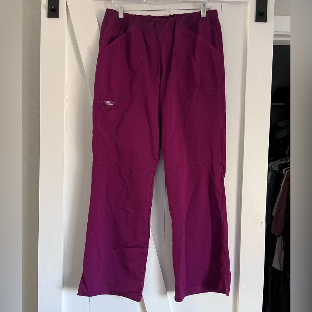Cherokee Maroon Scrub Pants M